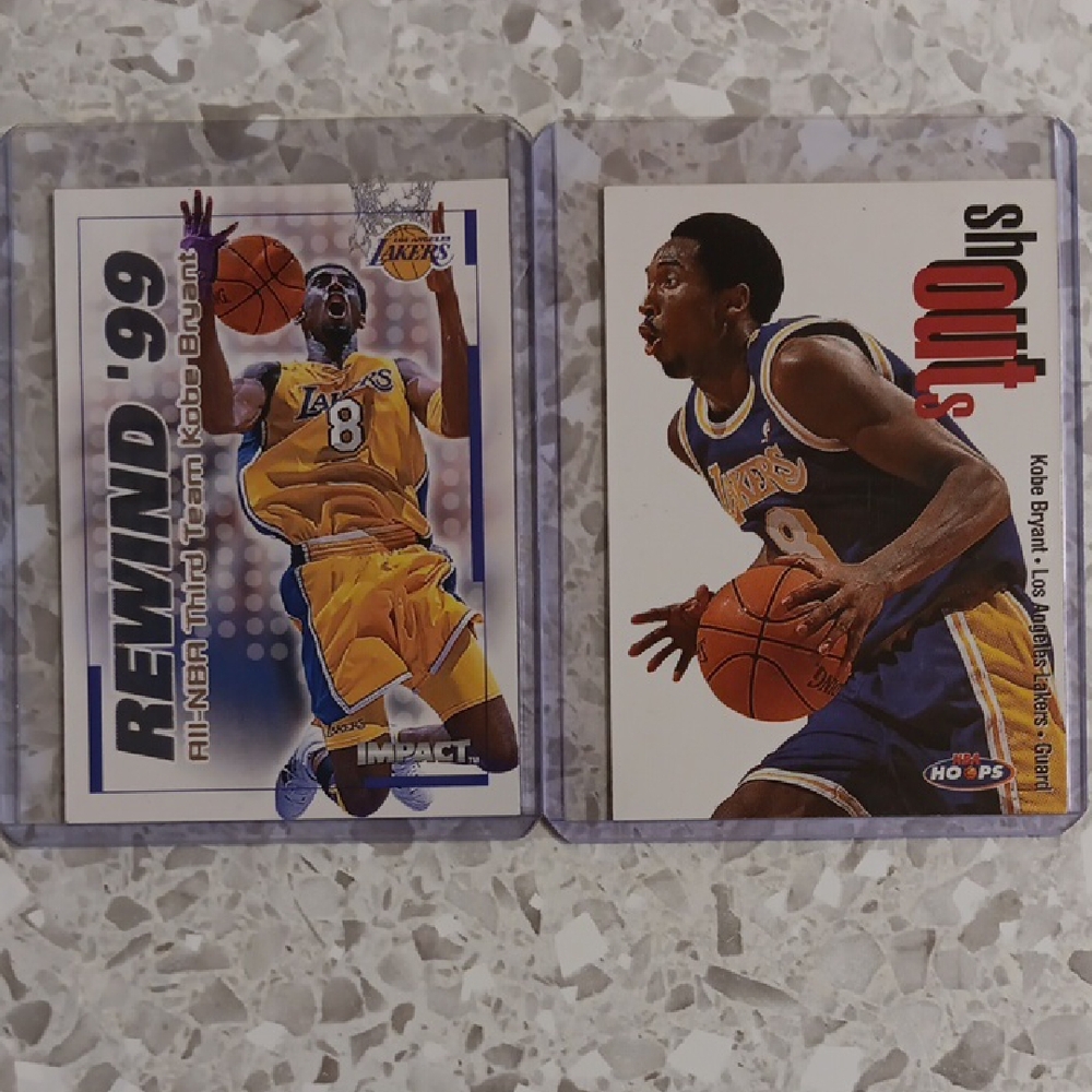 Kobe Bryant Cards Skybox Nba Hoops 98-2000. (2 Card Set)